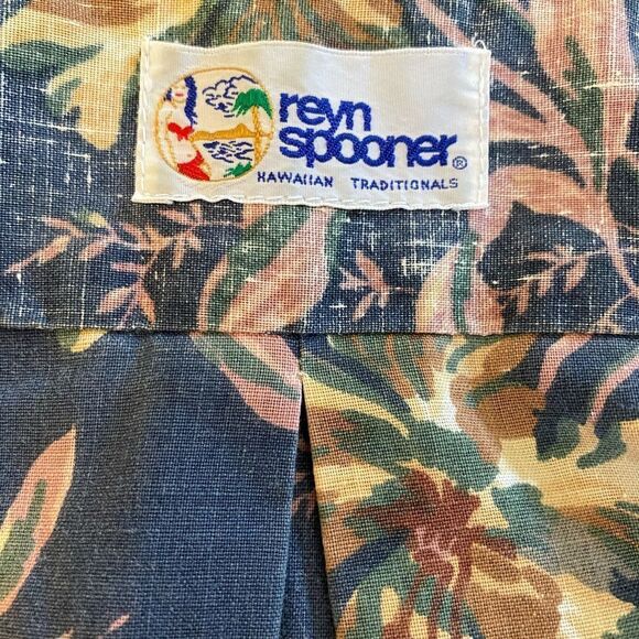 Reyn Spooner Vintage Shirt Reverse Print Popover Hawaiian Shirt Size L - Picture 6 of 11